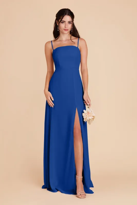 Chris Convertible Chiffon Dress - Cobalt Blue sold by Birdy Grey