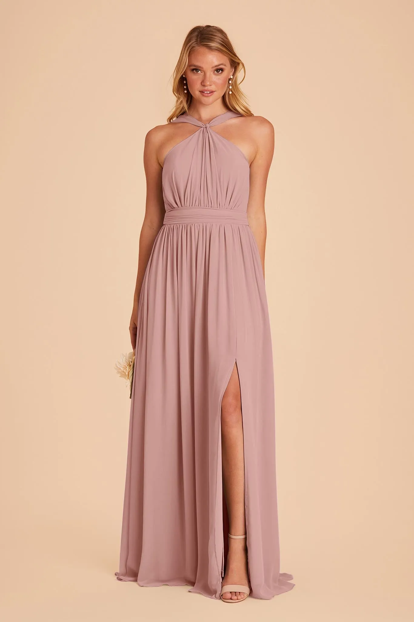 Kiko Chiffon Dress - English Rose sold by Birdy Grey product image thumbnail 3