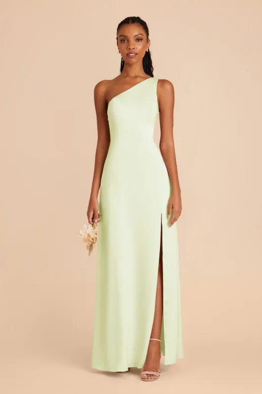 Kira Matte Satin Dress - Pale Pistachio sold by Birdy Grey