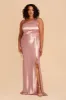 Kira Shiny Satin Dress - English Rose sold by Birdy Grey