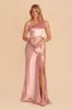 Kira Shiny Satin Dress - English Rose sold by Birdy Grey