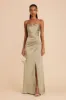 Lydia Matte Satin Dress - Moss Green sold by Birdy Grey
