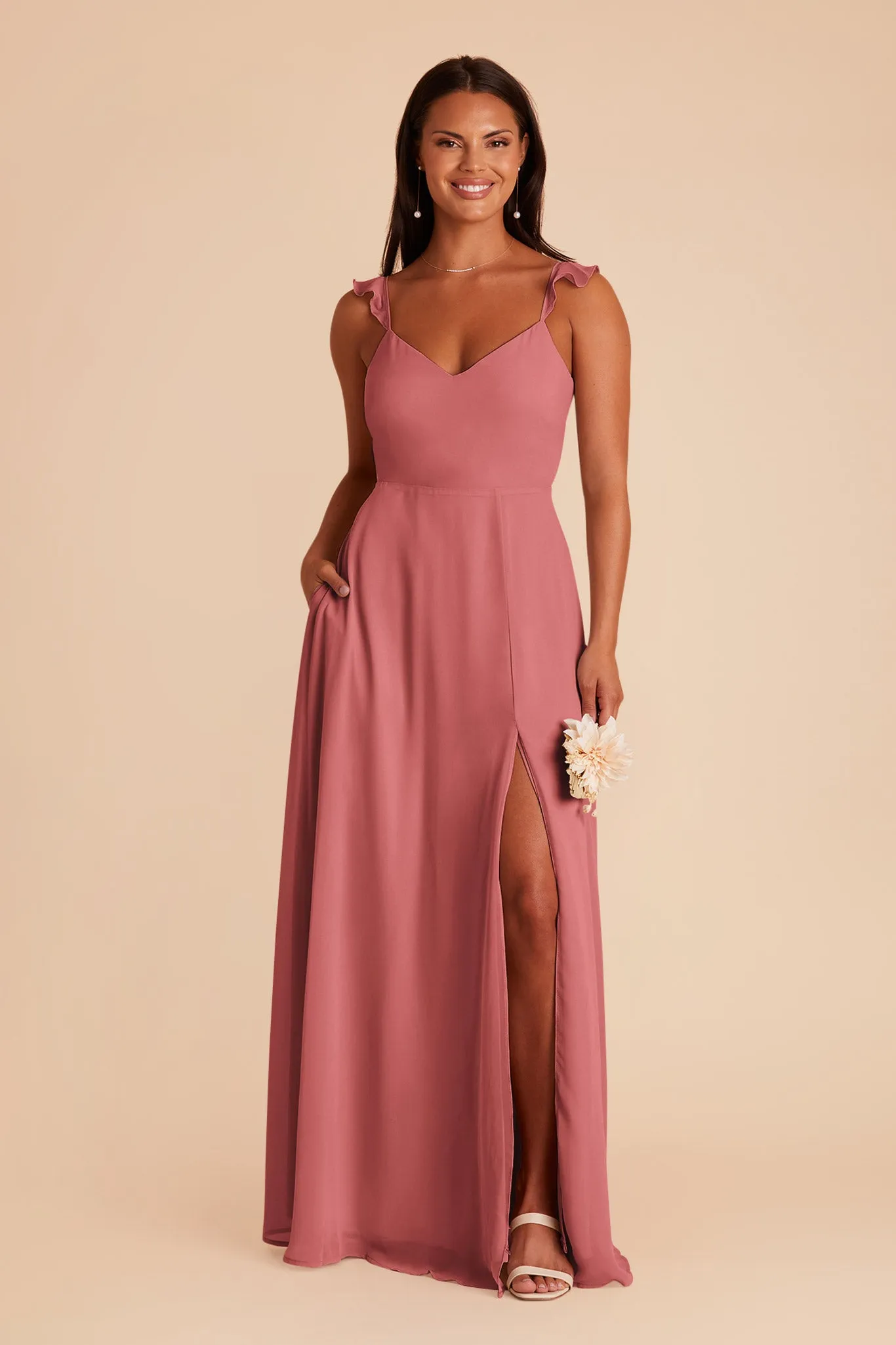 Doris Chiffon Dress - Mulberry sold by Birdy Grey