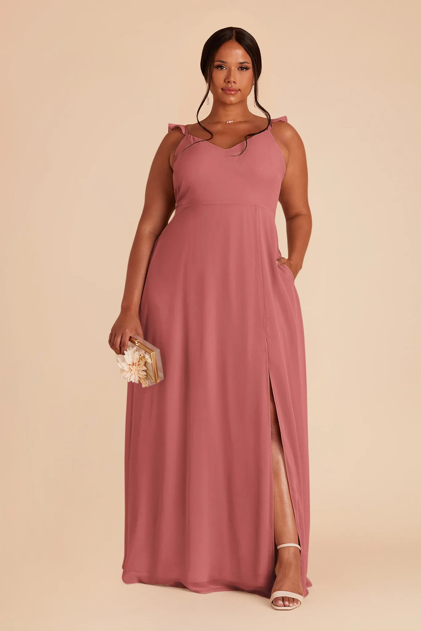 Doris Chiffon Dress - Mulberry sold by Birdy Grey product image thumbnail 2