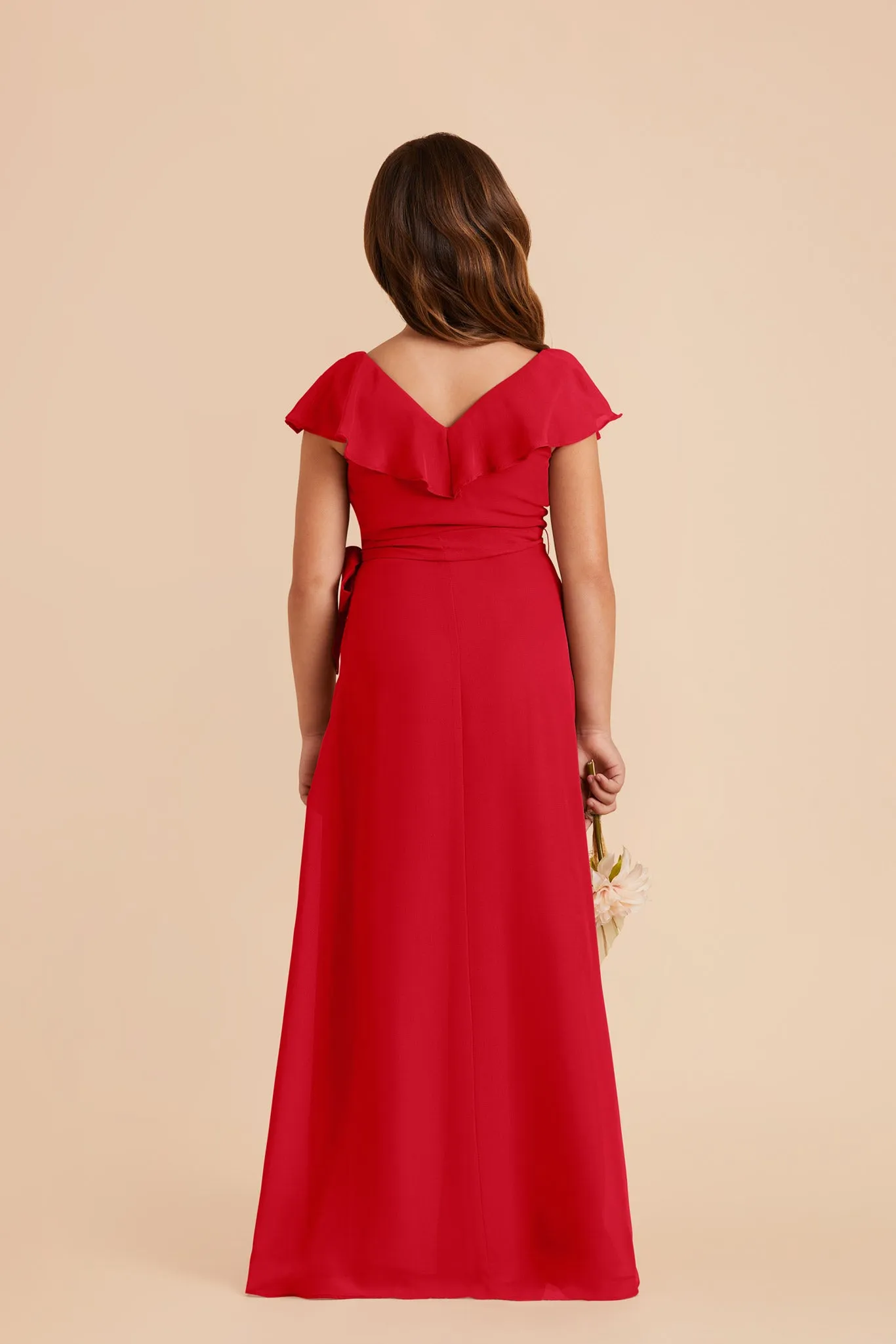 Jax Junior Chiffon Dress - Ruby Red sold by Birdy Grey product image thumbnail 5