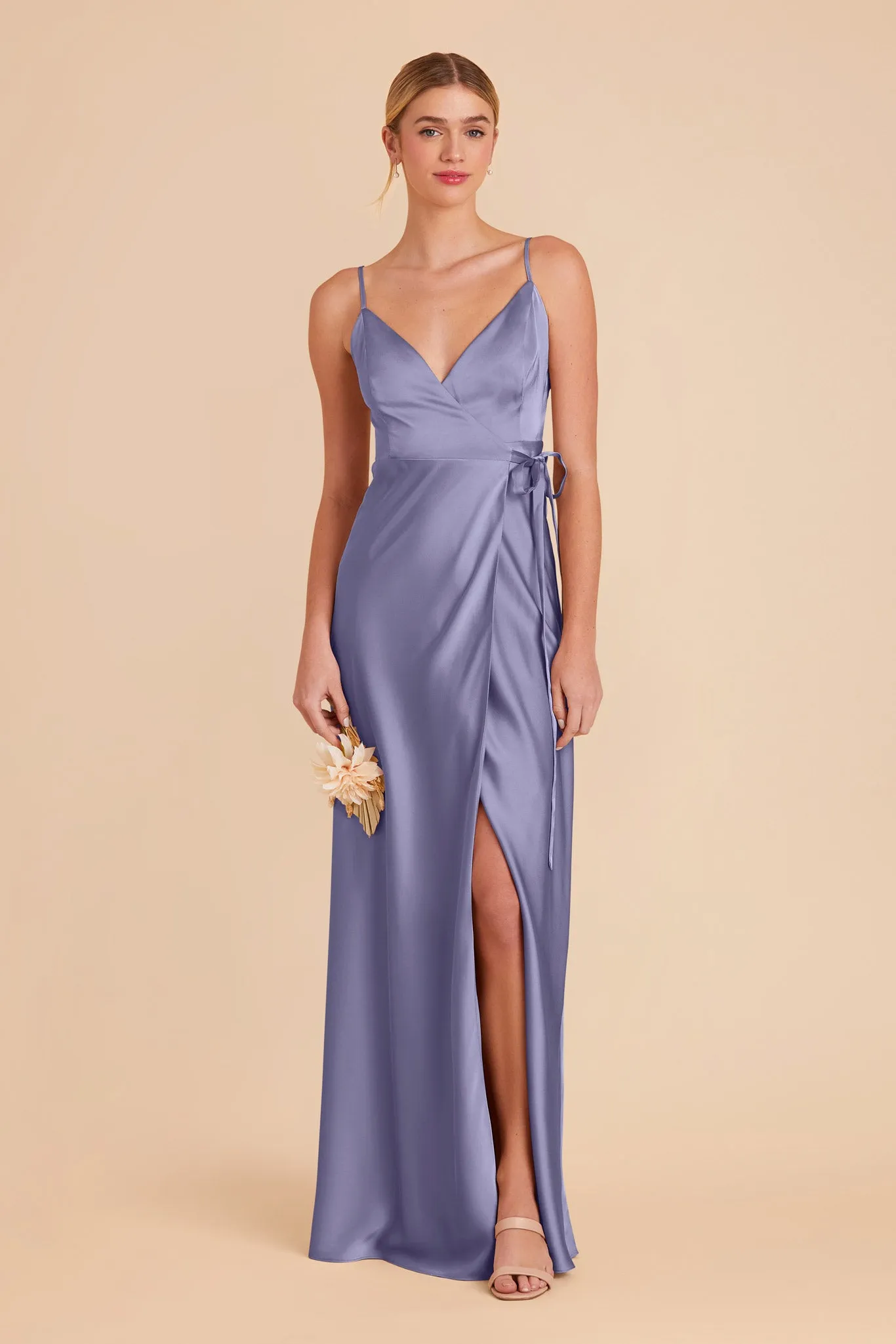 Cindy Matte Satin Dress - Wisteria sold by Birdy Grey product image thumbnail 3