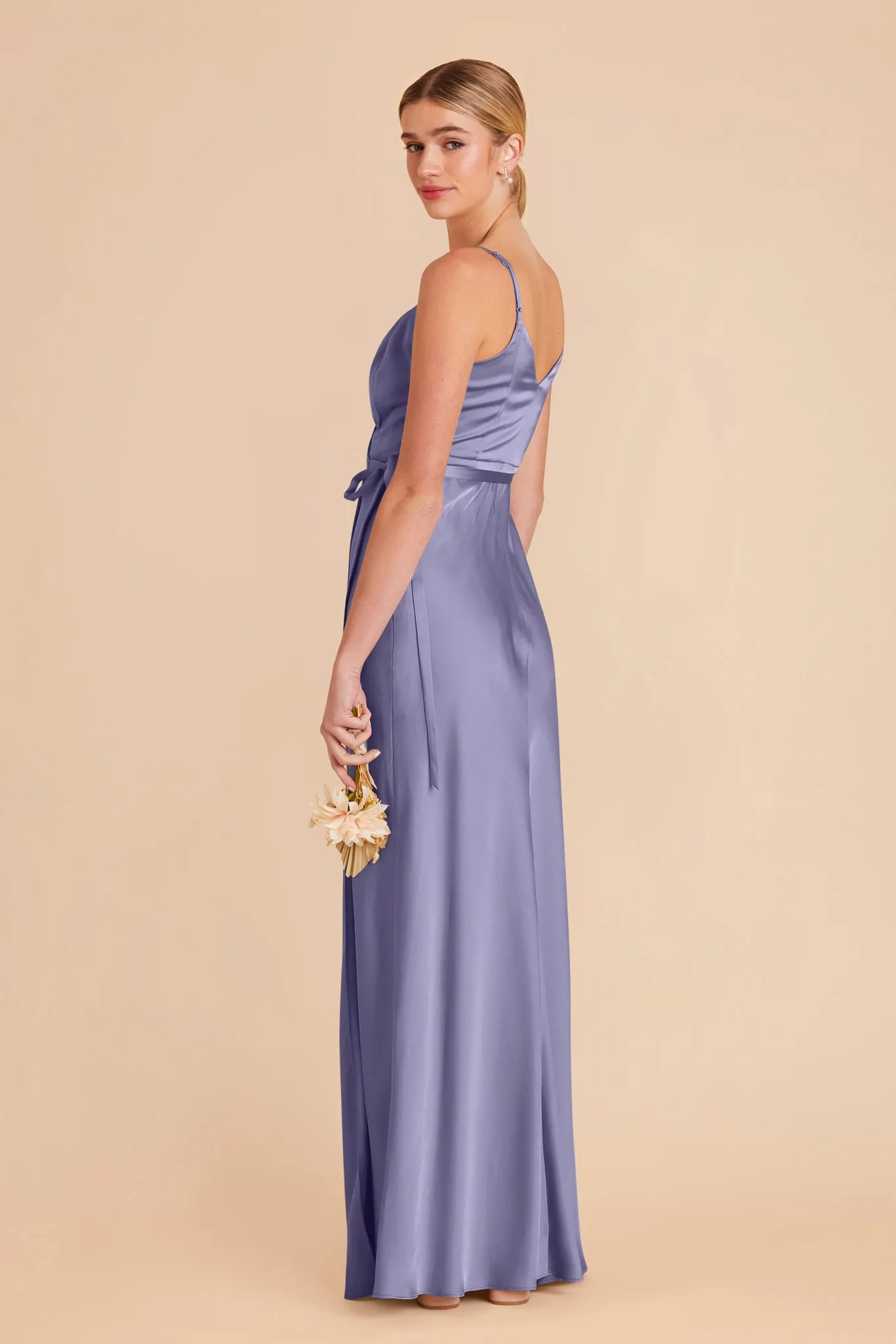 Cindy Matte Satin Dress - Wisteria sold by Birdy Grey product image thumbnail 4
