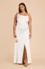 Jennifer Matte Satin Dress - White sold by Birdy Grey