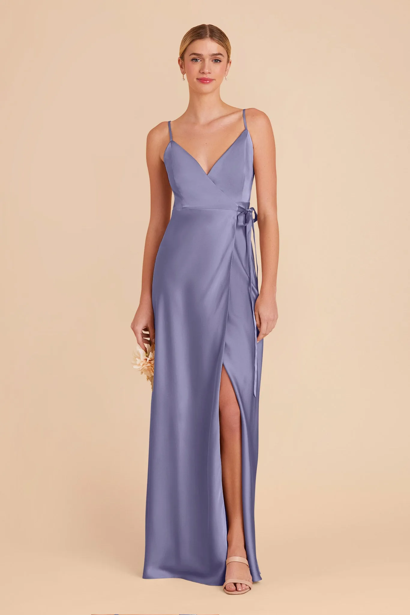 Cindy Matte Satin Dress - Wisteria sold by Birdy Grey