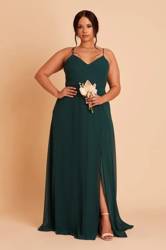 Adelle Chiffon Dress - Emerald sold by Birdy Grey