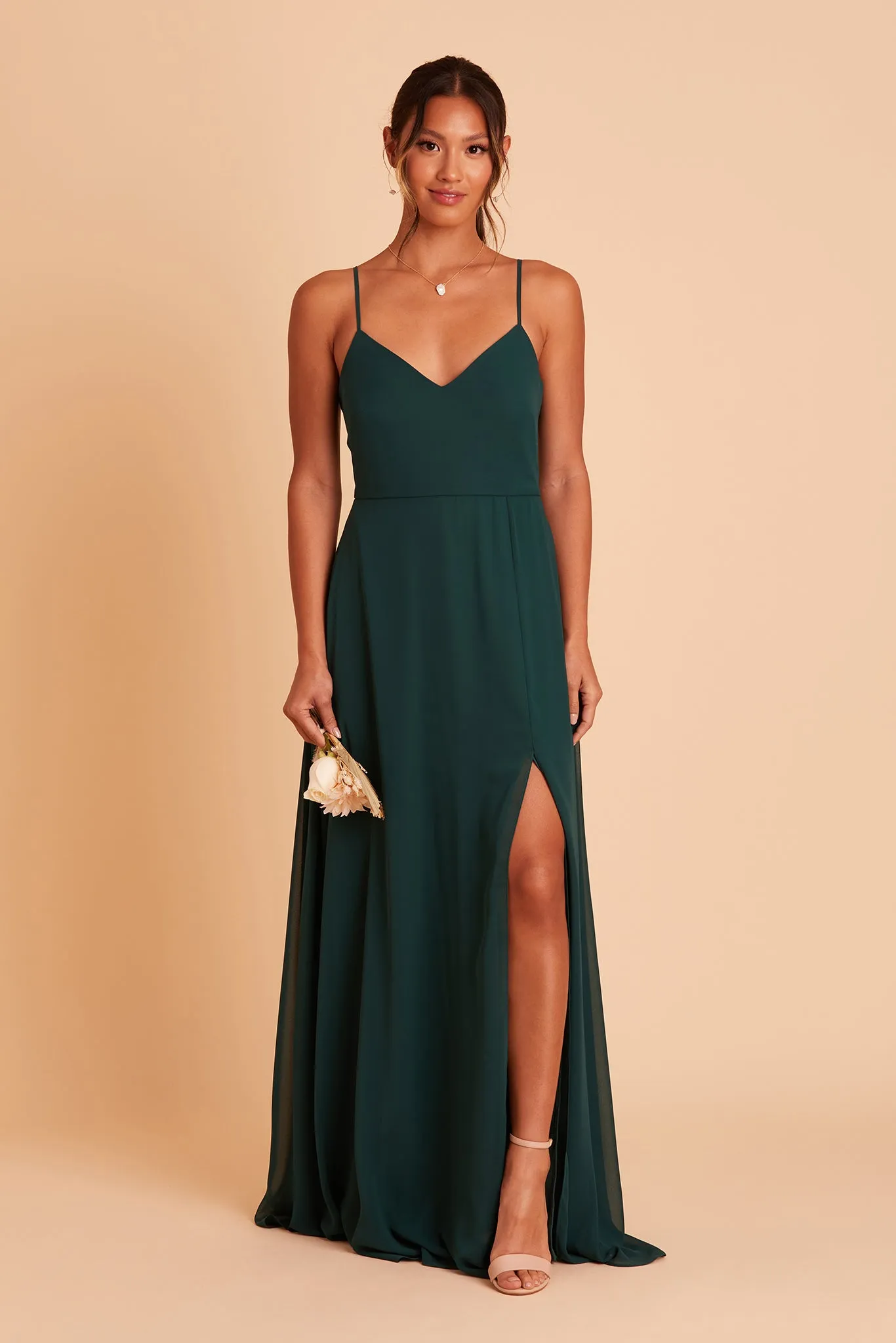 Adelle Chiffon Dress - Emerald sold by Birdy Grey product image thumbnail 5