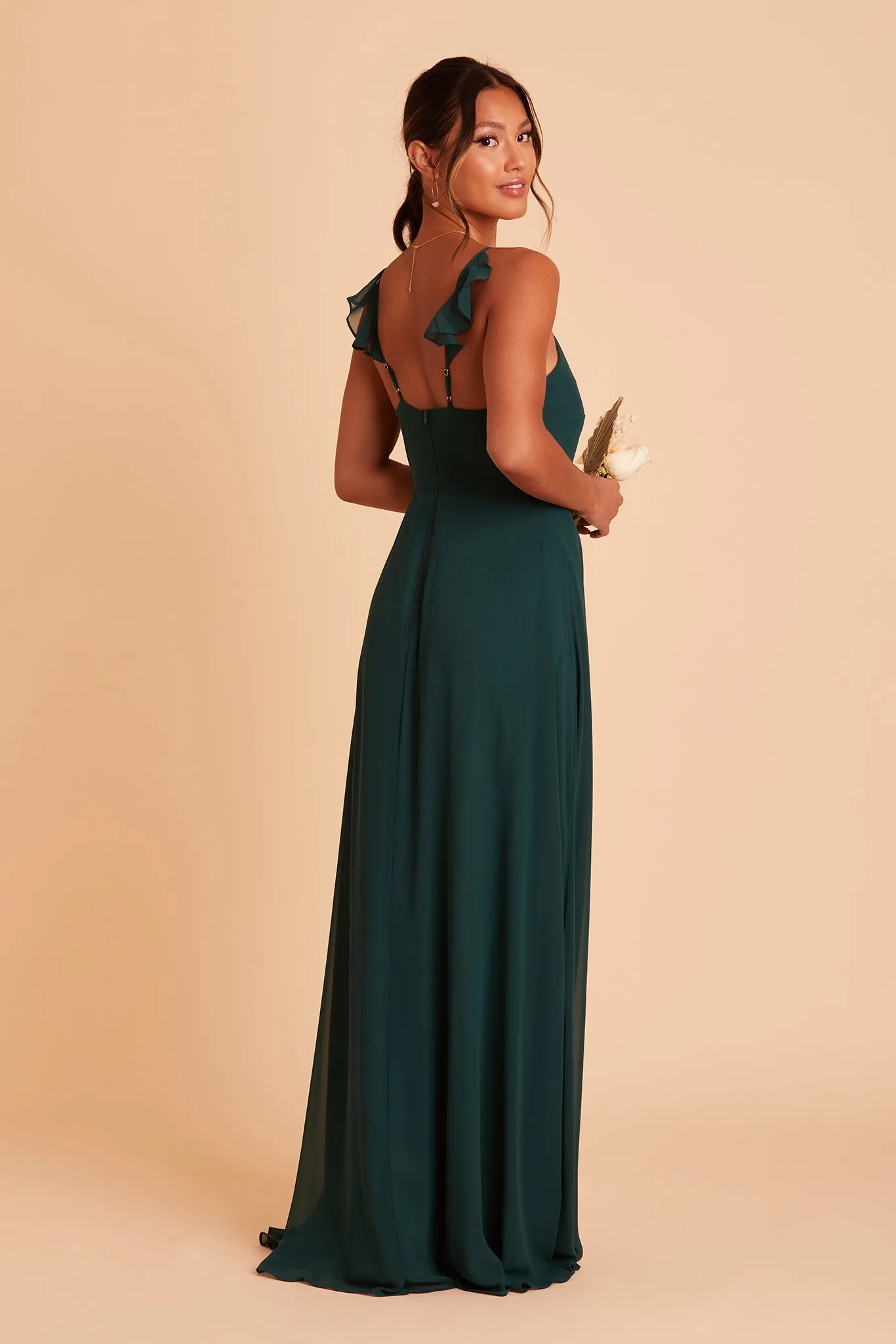 Adelle Chiffon Dress - Emerald sold by Birdy Grey product image thumbnail 2