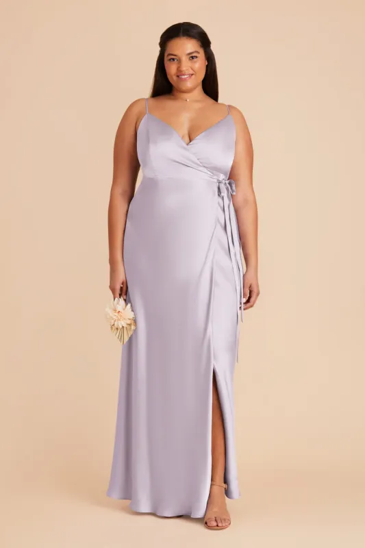 Cindy Matte Satin Dress - Dusty Lilac sold by Birdy Grey