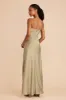Lisa Long Matte Satin Dress - Moss Green sold by Birdy Grey
