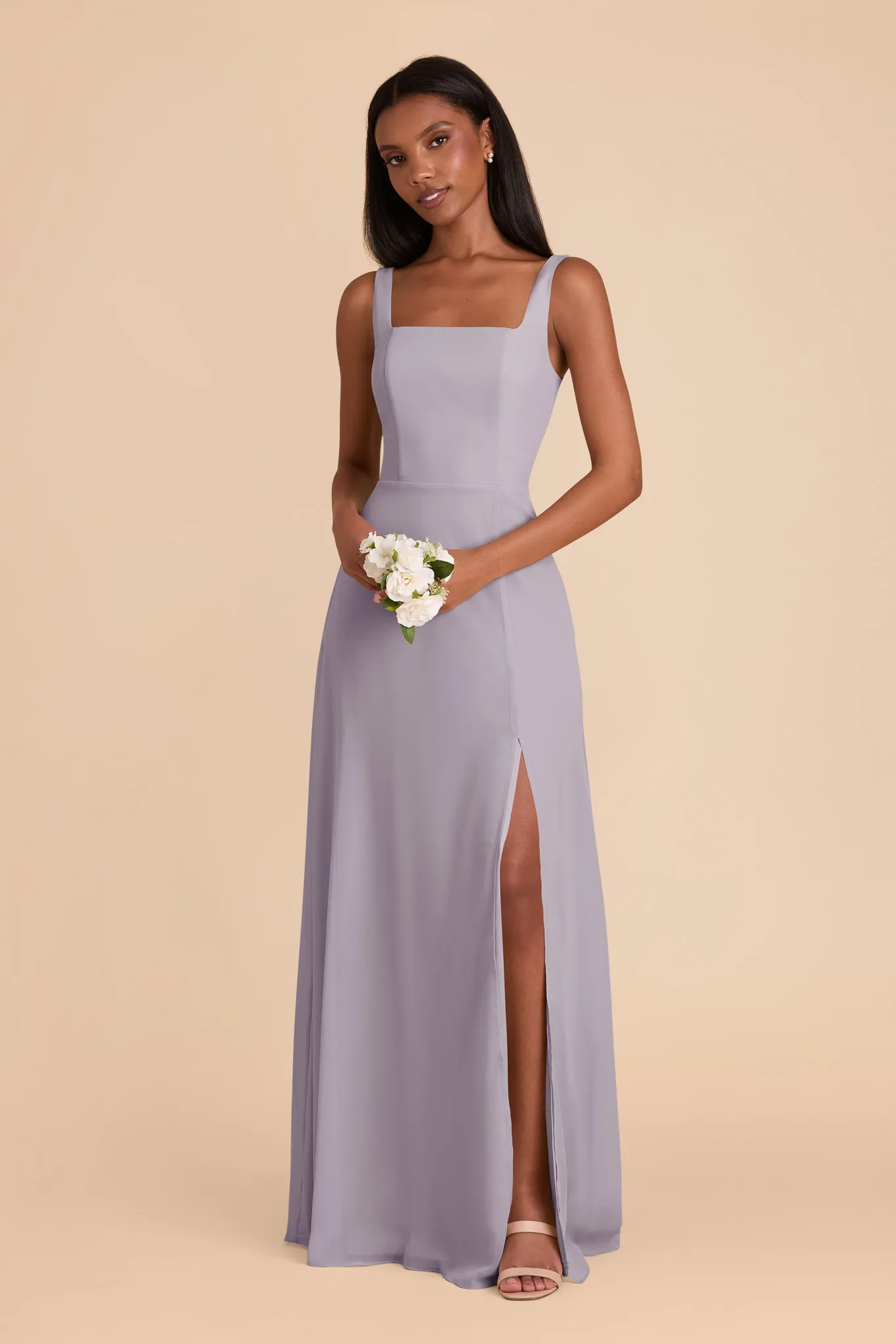 Alex Convertible Dress Chiffon - Dusty Lilac sold by Birdy Grey product image thumbnail 4