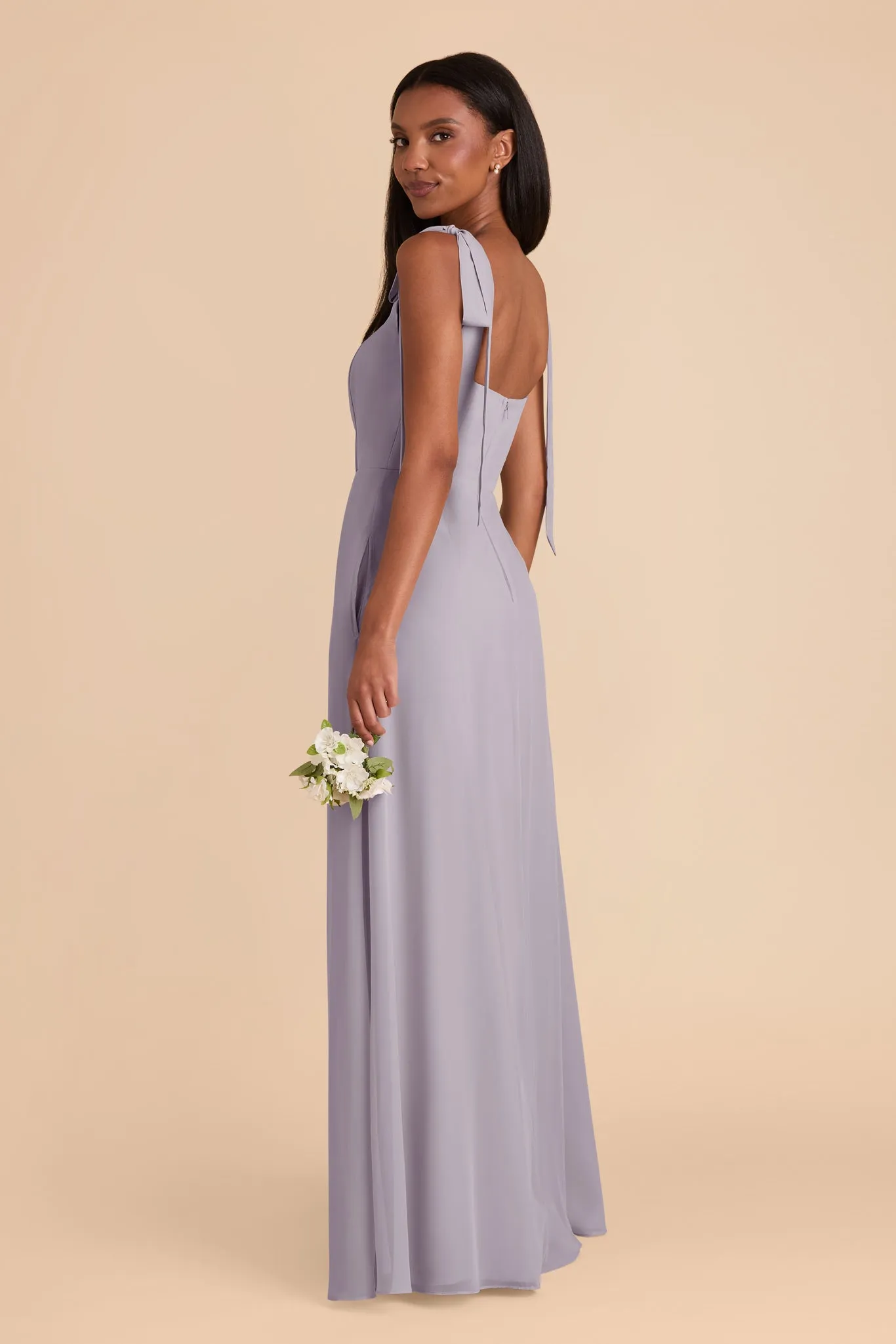 Alex Convertible Dress Chiffon - Dusty Lilac sold by Birdy Grey product image thumbnail 5