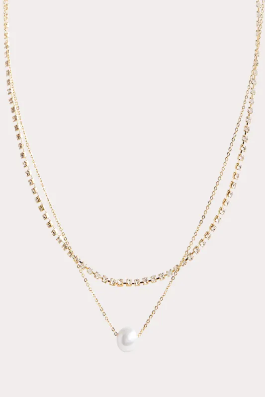Monaco Layered Pearl Necklace - Gold sold by Birdy Grey