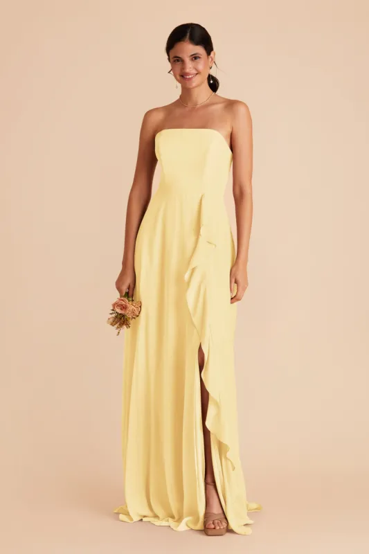 Winnie Convertible Chiffon Dress - Lemon Sorbet made by Birdy Grey