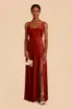 Alex Velvet Dress - Burnt Orange sold by Birdy Grey