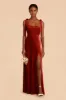Alex Velvet Dress - Burnt Orange sold by Birdy Grey