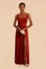 Alex Velvet Dress - Burnt Orange sold by Birdy Grey