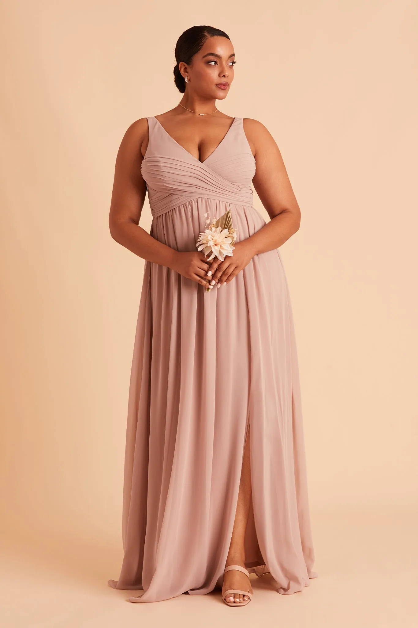 Laurie Empire Dress - Taupe sold by Birdy Grey product image thumbnail 3