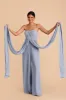 Gigi Convertible Jumpsuit - Dusty Blue sold by Birdy Grey