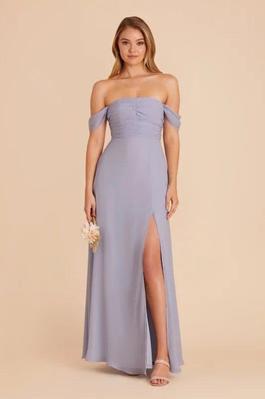 Cara Chiffon Dress - Dusty Lilac sold by Birdy Grey
