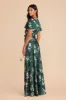Marni Matte Satin Dress - Emerald Garden Party sold by Birdy Grey