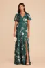 Marni Matte Satin Dress - Emerald Garden Party sold by Birdy Grey