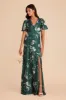 Marni Matte Satin Dress - Emerald Garden Party sold by Birdy Grey