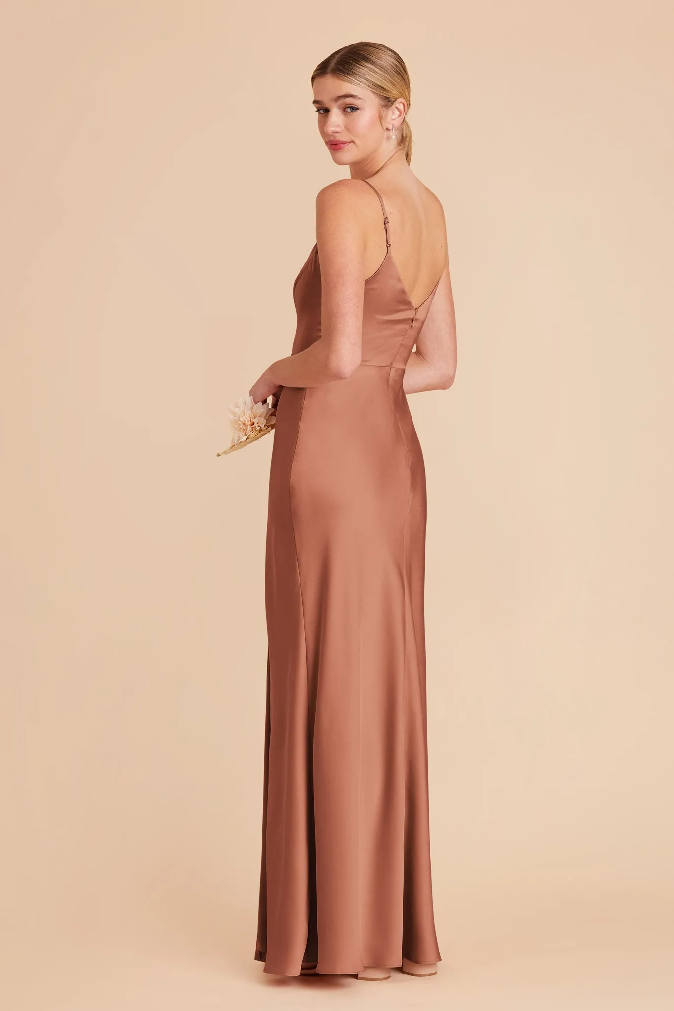 Jay Matte Satin Dress - Desert Rose sold by Birdy Grey product image thumbnail 5