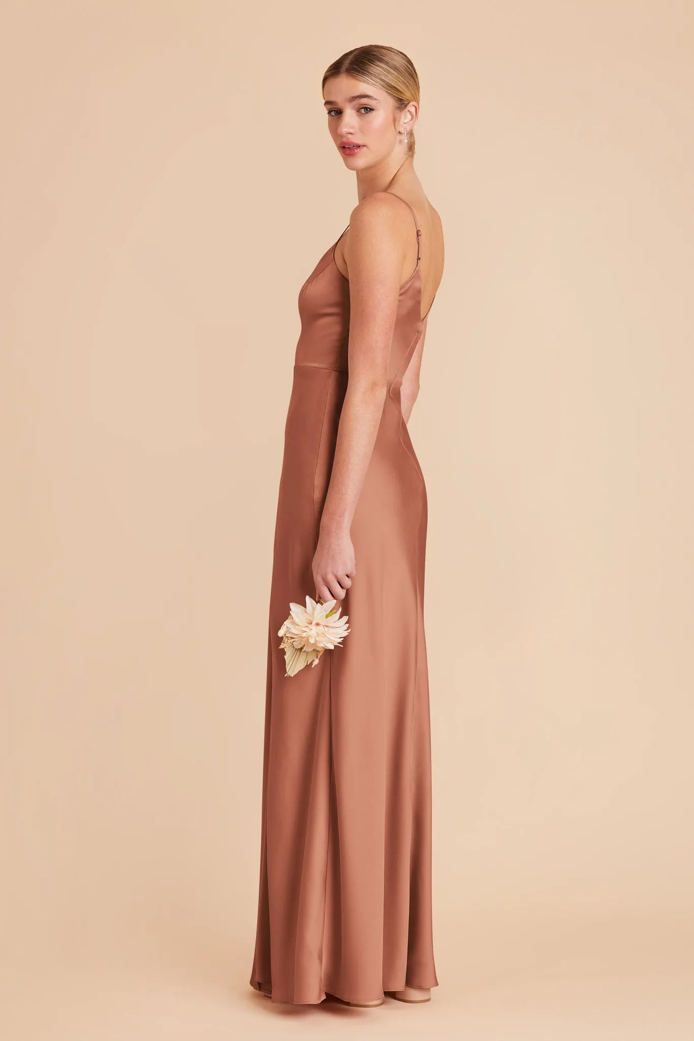 Jay Matte Satin Dress - Desert Rose sold by Birdy Grey product image thumbnail 4
