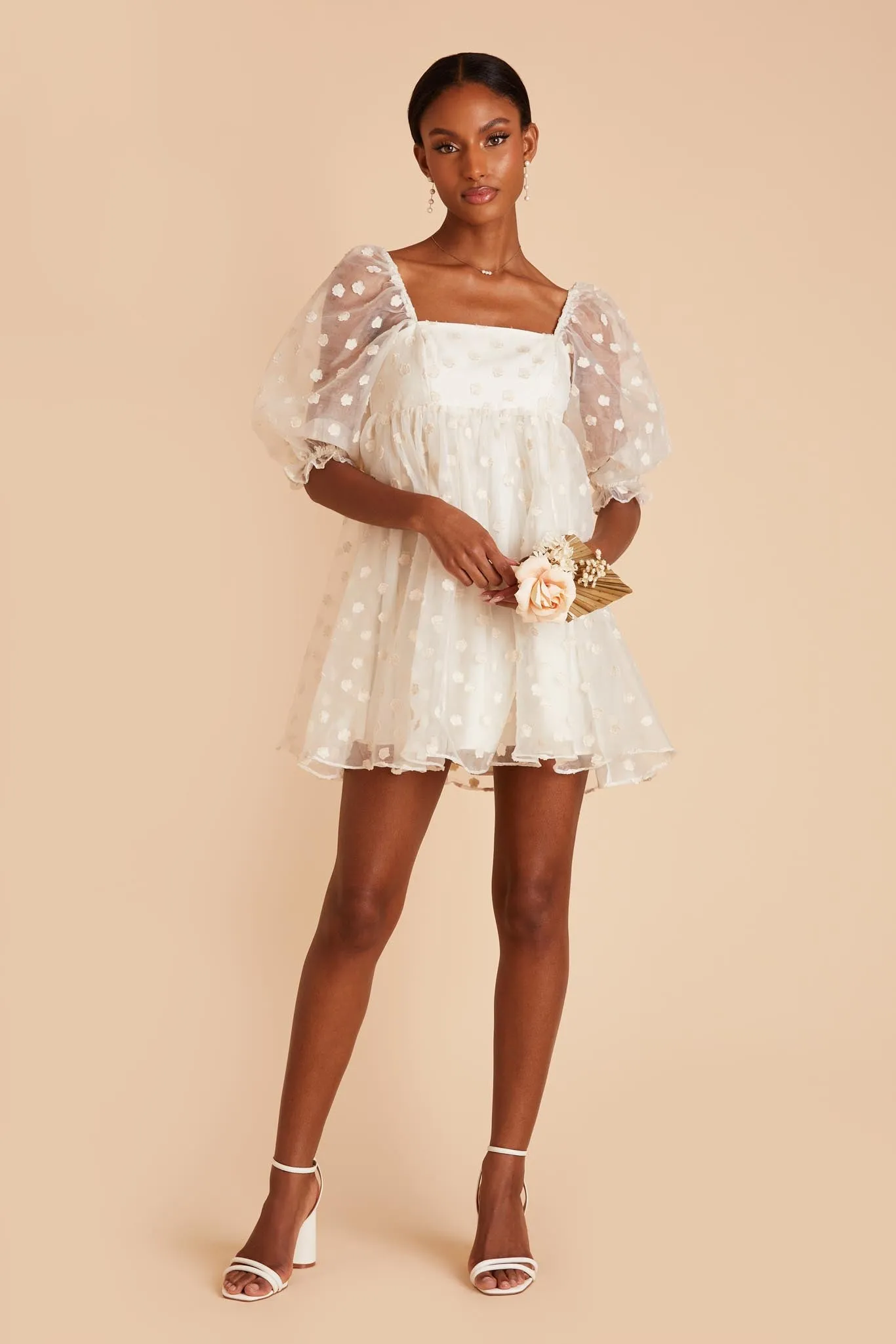 Organza Mini Dress - White sold by Birdy Grey product image thumbnail 2