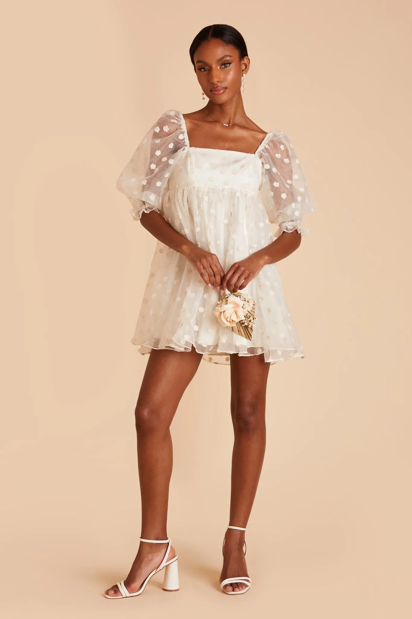 Organza Mini Dress - White sold by Birdy Grey product image thumbnail 4