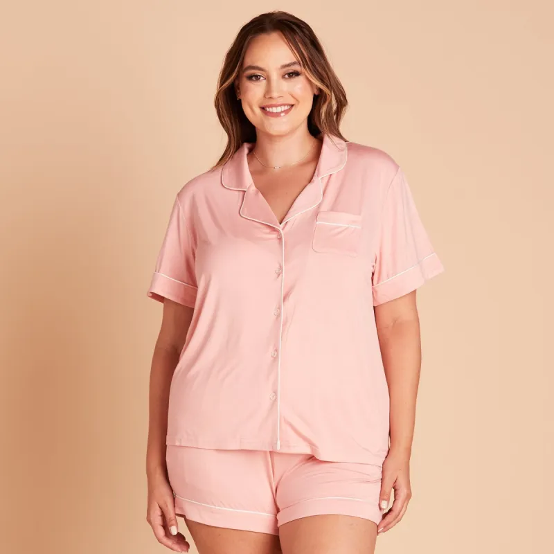Jonny Pajama Set - Rose Pink sold by Birdy Grey