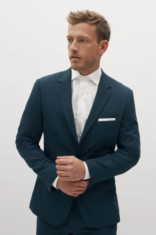 Teal Suit Jacket by SuitShop made by Birdy Grey