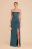 Anne Matte Satin Dress - Dark Teal sold by Birdy Grey