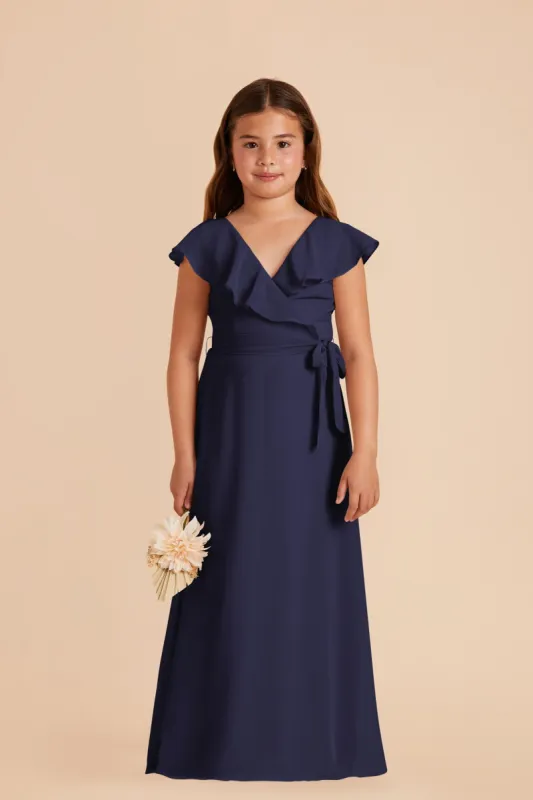 Jax Junior Chiffon Dress - Navy sold by Birdy Grey