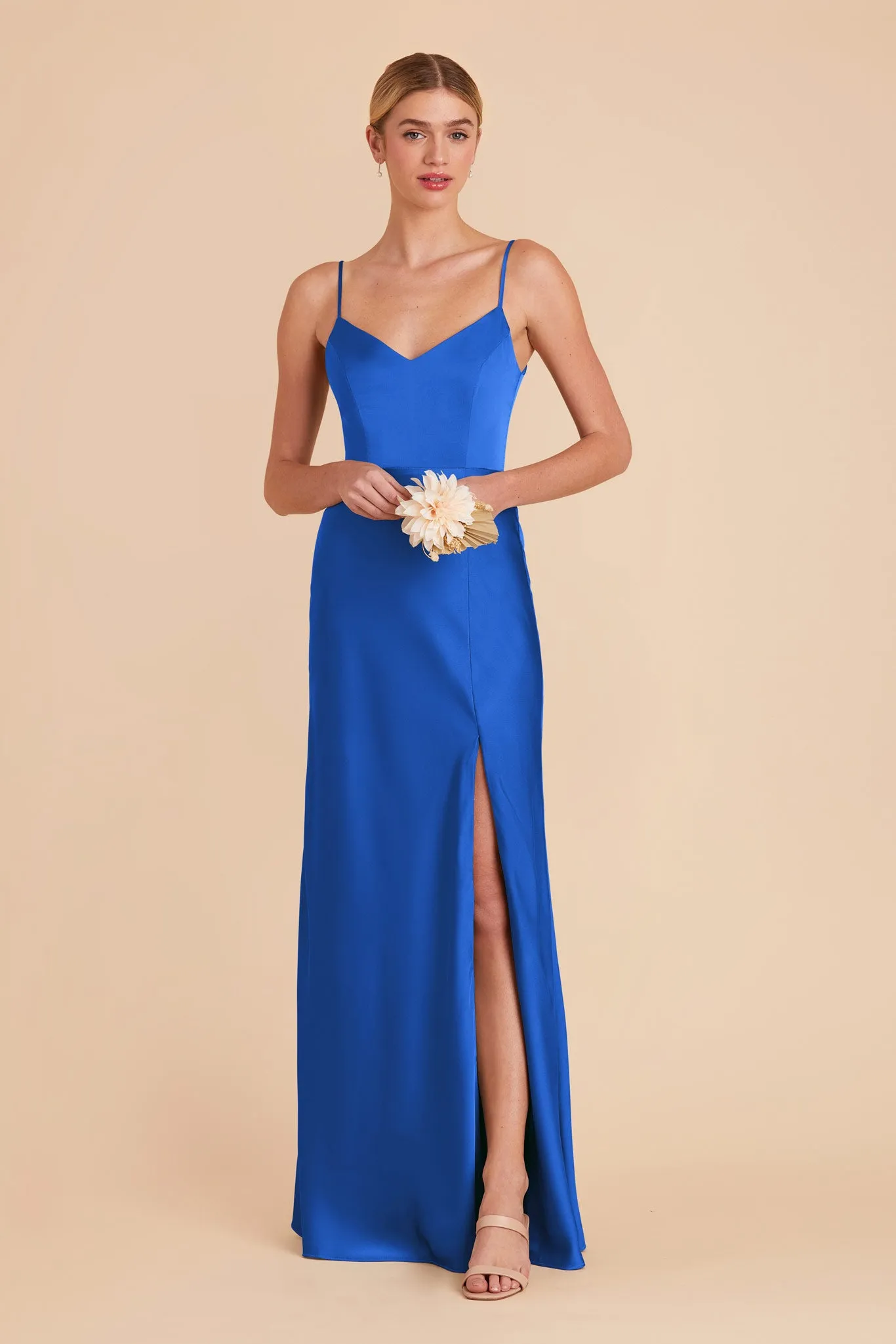 Jay Matte Satin Dress - Cobalt Blue sold by Birdy Grey product image thumbnail 3