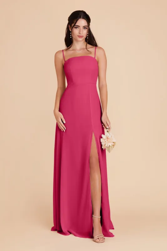 Chris Convertible Chiffon Dress - Fuchsia sold by Birdy Grey