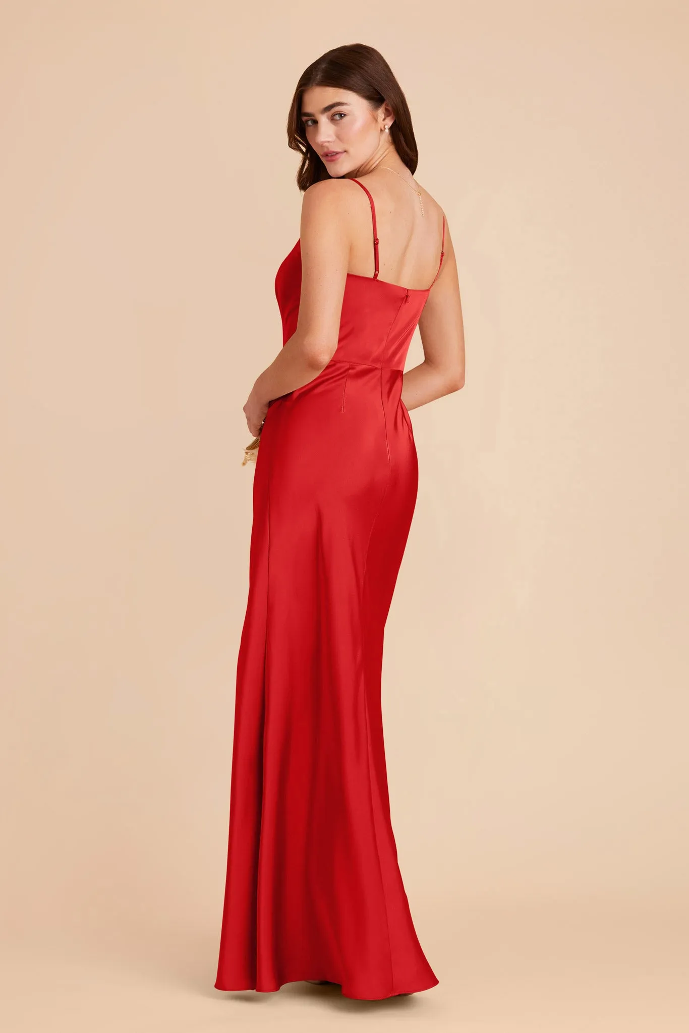 Mai Matte Satin Dress - Ruby Red sold by Birdy Grey product image thumbnail 5