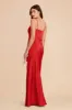 Mai Matte Satin Dress - Ruby Red sold by Birdy Grey