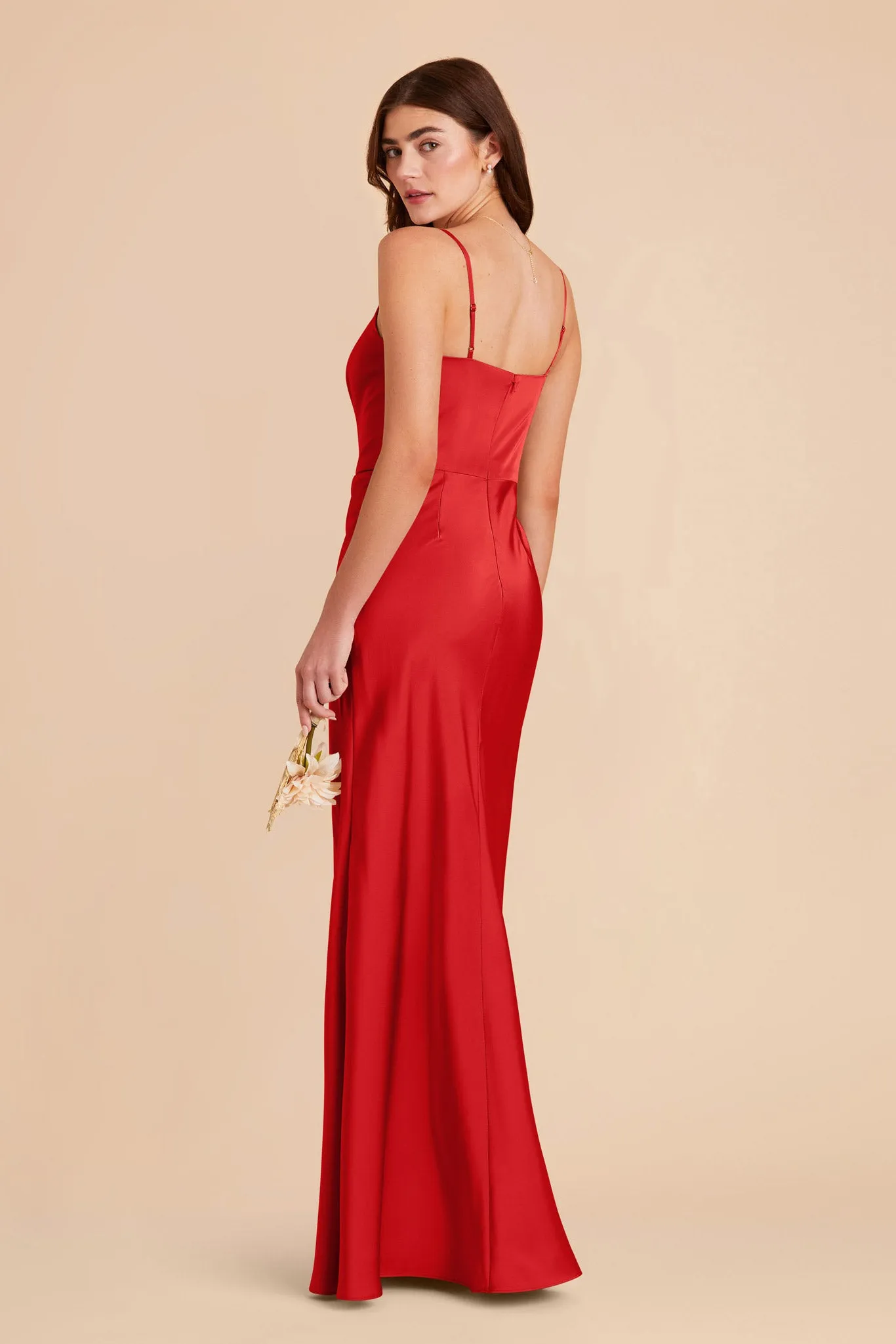 Mai Matte Satin Dress - Ruby Red sold by Birdy Grey product image thumbnail 4