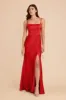 Mai Matte Satin Dress - Ruby Red sold by Birdy Grey