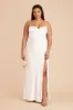 Jessica Matte Satin Dress - White sold by Birdy Grey