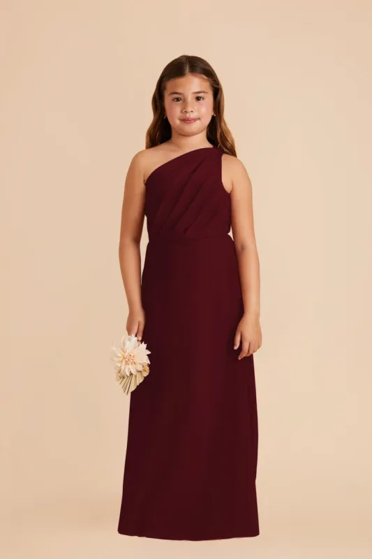 Kiara Junior Chiffon Dress - Cabernet sold by Birdy Grey