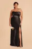 Mia Shiny Satin Convertible Dress - Black sold by Birdy Grey