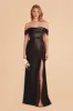 Mia Shiny Satin Convertible Dress - Black sold by Birdy Grey