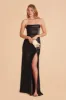 Mia Shiny Satin Convertible Dress - Black sold by Birdy Grey
